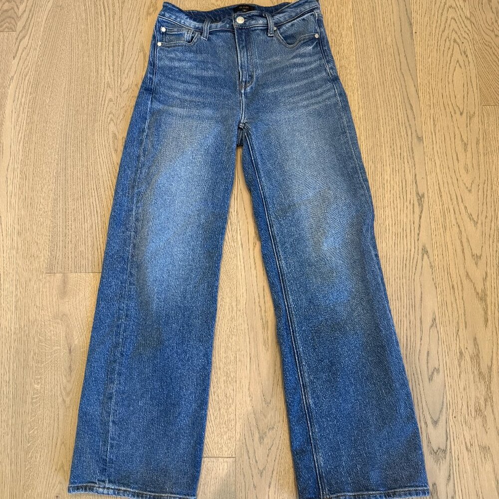 Quince Comfort Stretch High Rise Relaxed Straight Jean (Bella), GUC, Sz 28